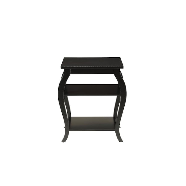 Made-To-Order 23 x 20 x 18 in. MDF, Solid Wood Leg Black End Table MA858476 - main